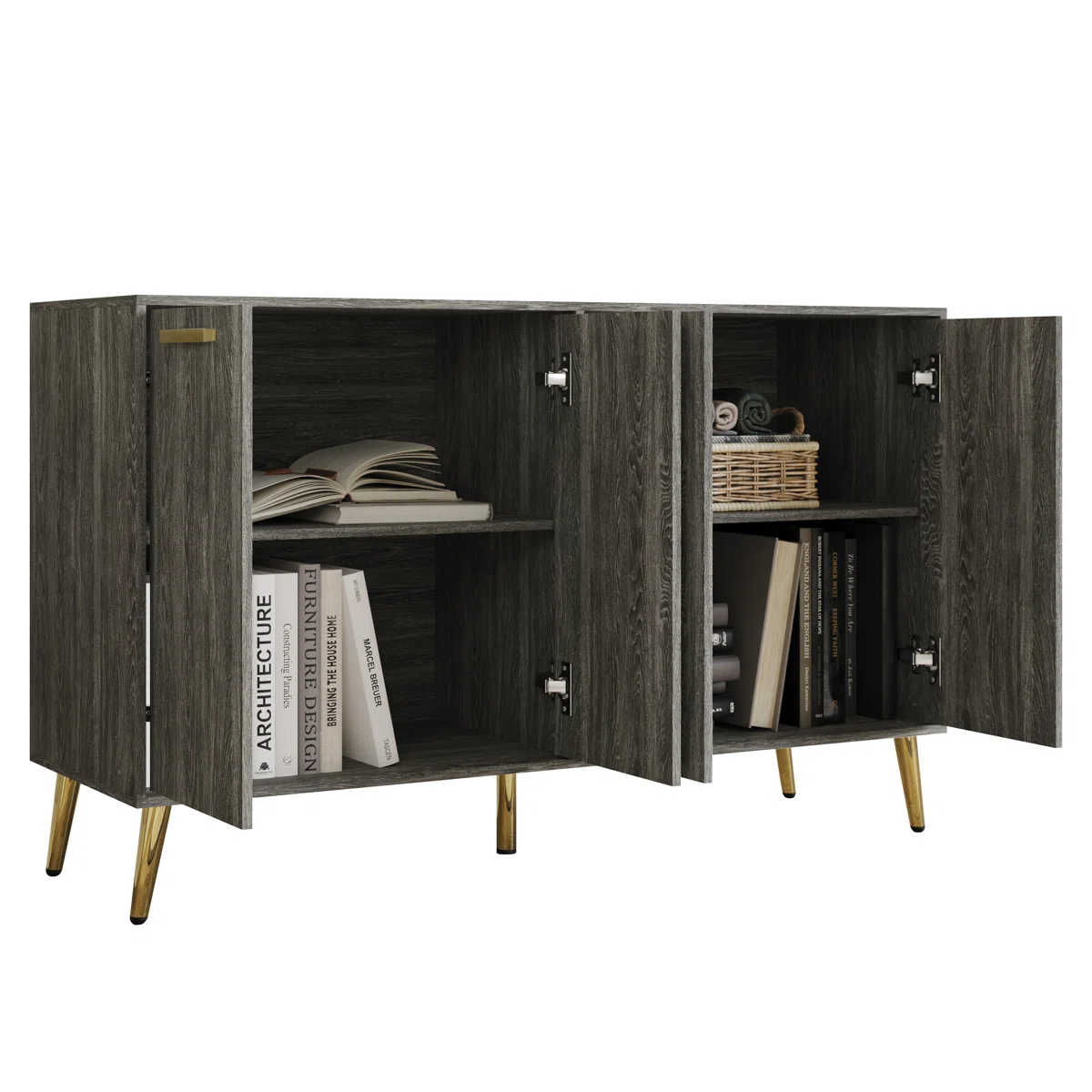 Klevar Lemari Kabinet Plywood Tacosheet Dark Gray2