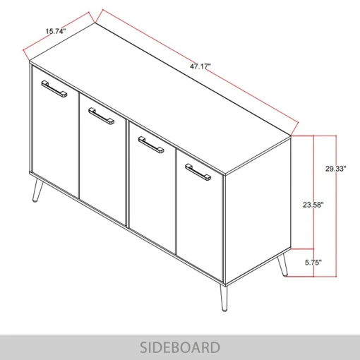 KLEVAR Lemari Kabinet Plywood Tacosheet Dark Gray