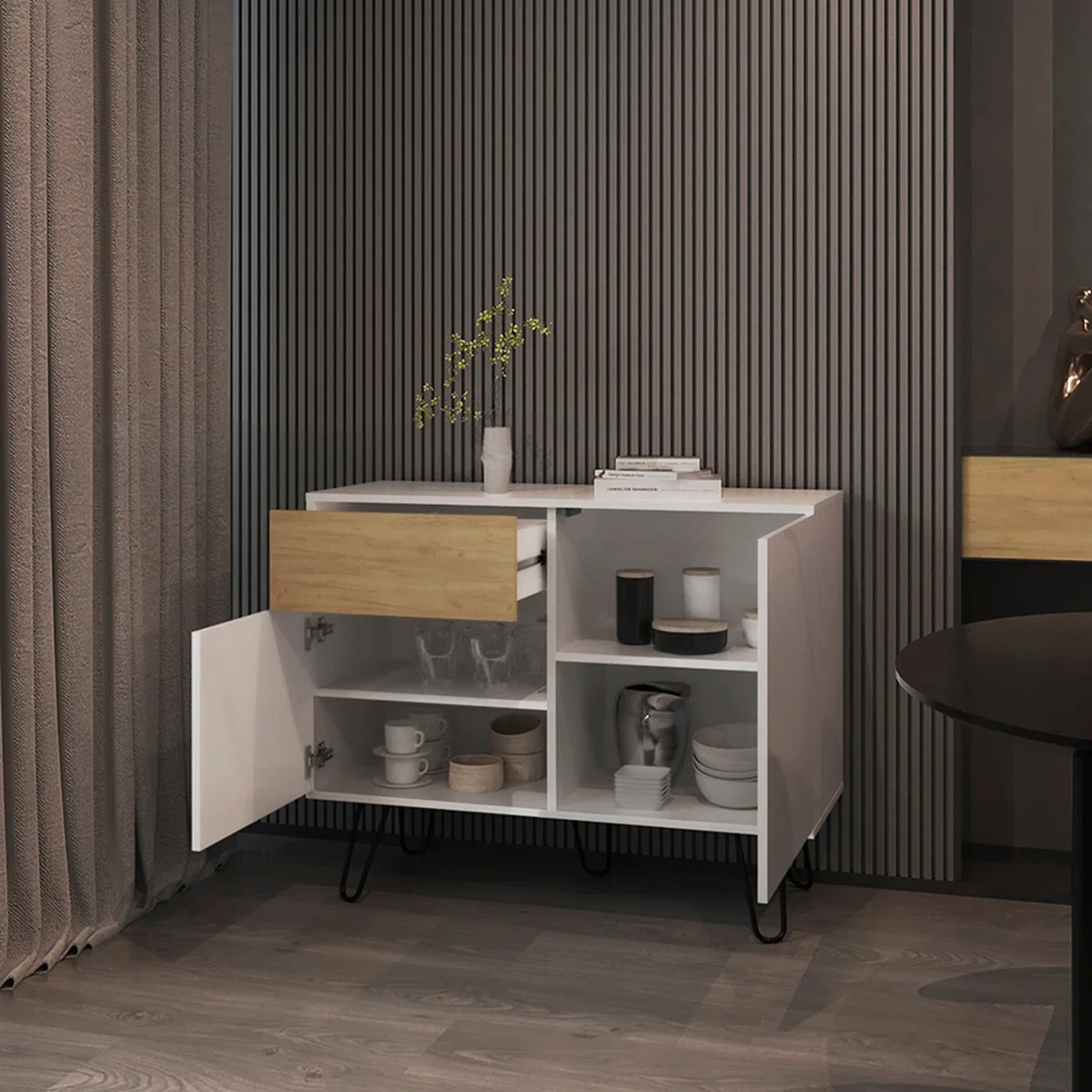 Latani Credenza Cabinet Plywood Tacosheet Minimalis1