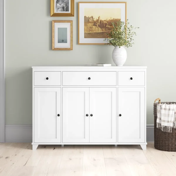 Lauren Lemari Kabinet Scandinavian Cat Duco Putih