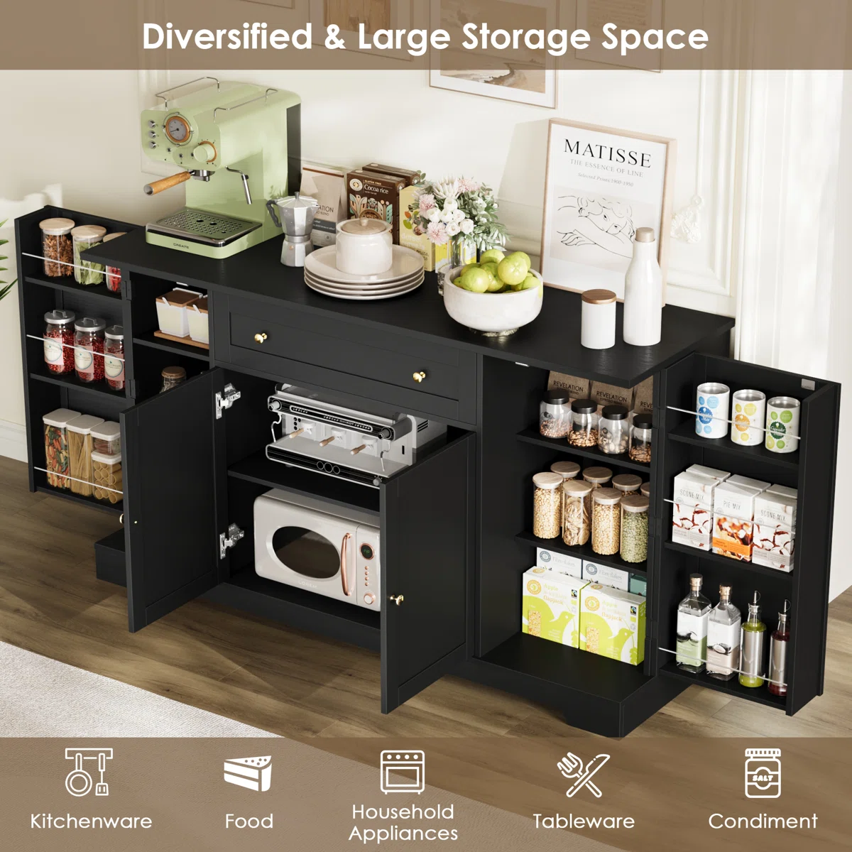 Lisa Lemari Kabinet Plywood Tacosheet Hitam Serat3