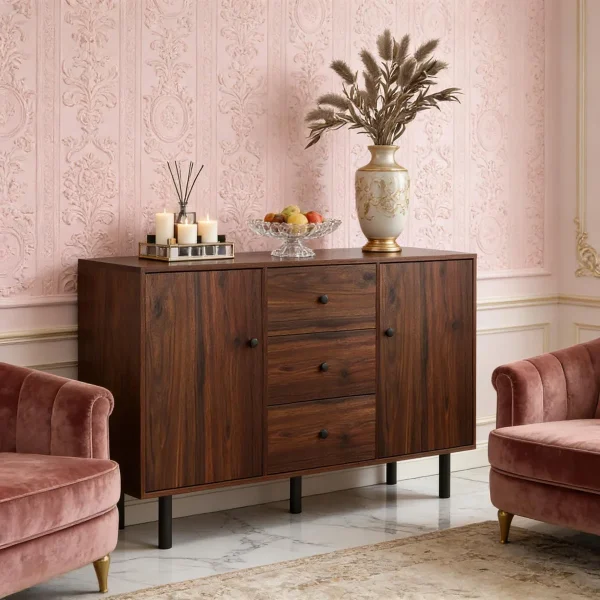 Malven Lemari Kabinet Minimalis Modern Kayu Jati