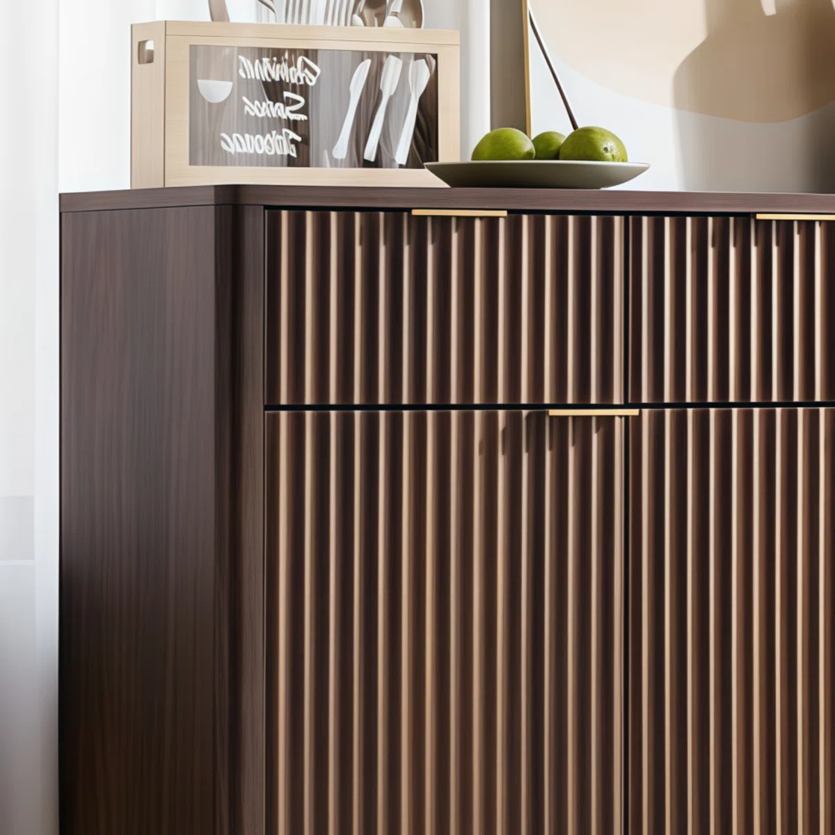 Marceli Lemari Kabinet Jati Serbaguna Minimalis Modern2