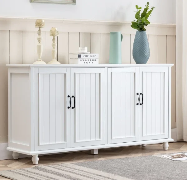 Marila Lemari Kabinet 4 Pintu Serbaguna Cat Duco