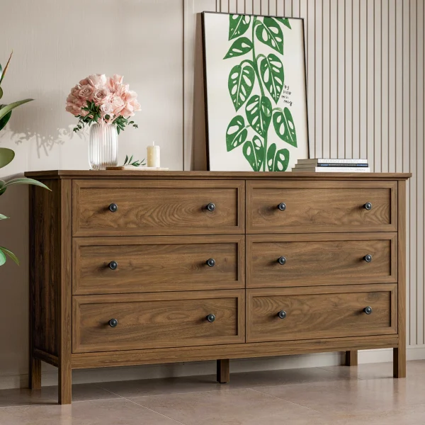 Messa Lemari Kabinet 6 Laci Drawer Kayu Jati