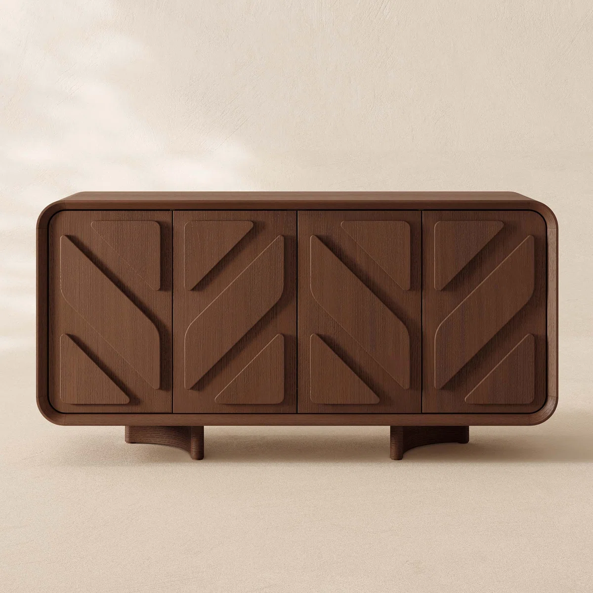 Mikel Lemari Kabinet Desain Unik Kayu Jati Solid5