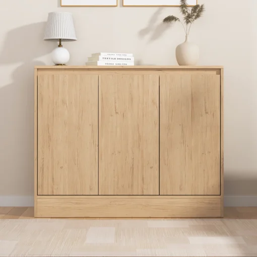 MONA Lemari Kabinet 3 Pintu Plywood Tacosheet Minimalis