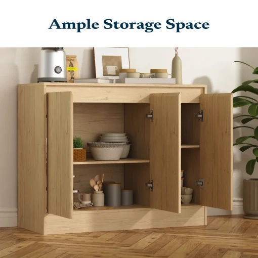 MONA Lemari Kabinet 3 Pintu Plywood Tacosheet Minimalis