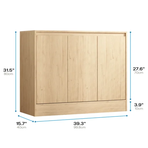 MONA Lemari Kabinet 3 Pintu Plywood Tacosheet Minimalis