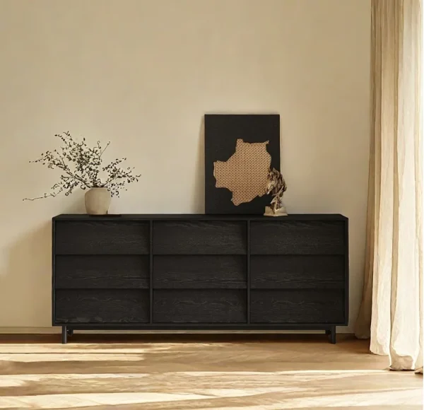 Nazario Lemari Kabinet Plywood Tacosheet Warna Hitam