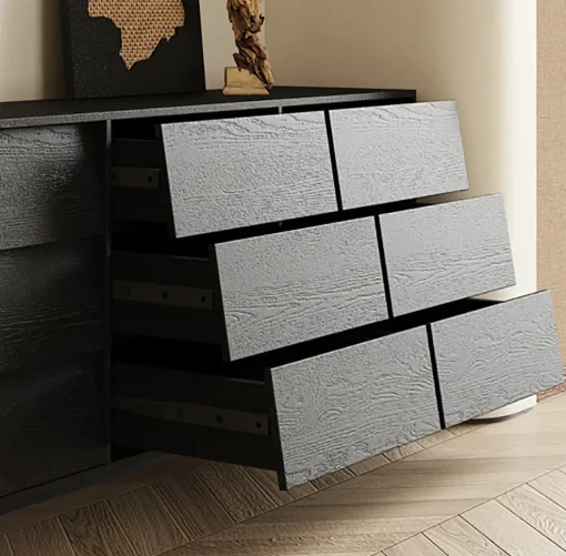 NAZARIO Lemari Kabinet Plywood Tacosheet Warna Hitam