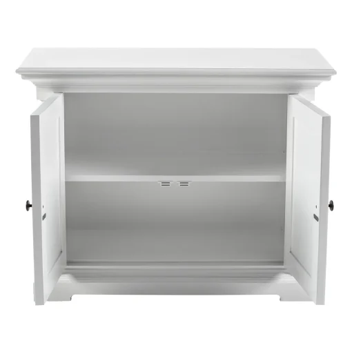 NOVA Lemari Kabinet 2 Pintu Cat Duco Putih Minimalis