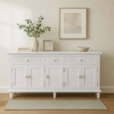 Octa Lemari Kabinet 5 Pintu 3 Laci Cat Duco Minimalis