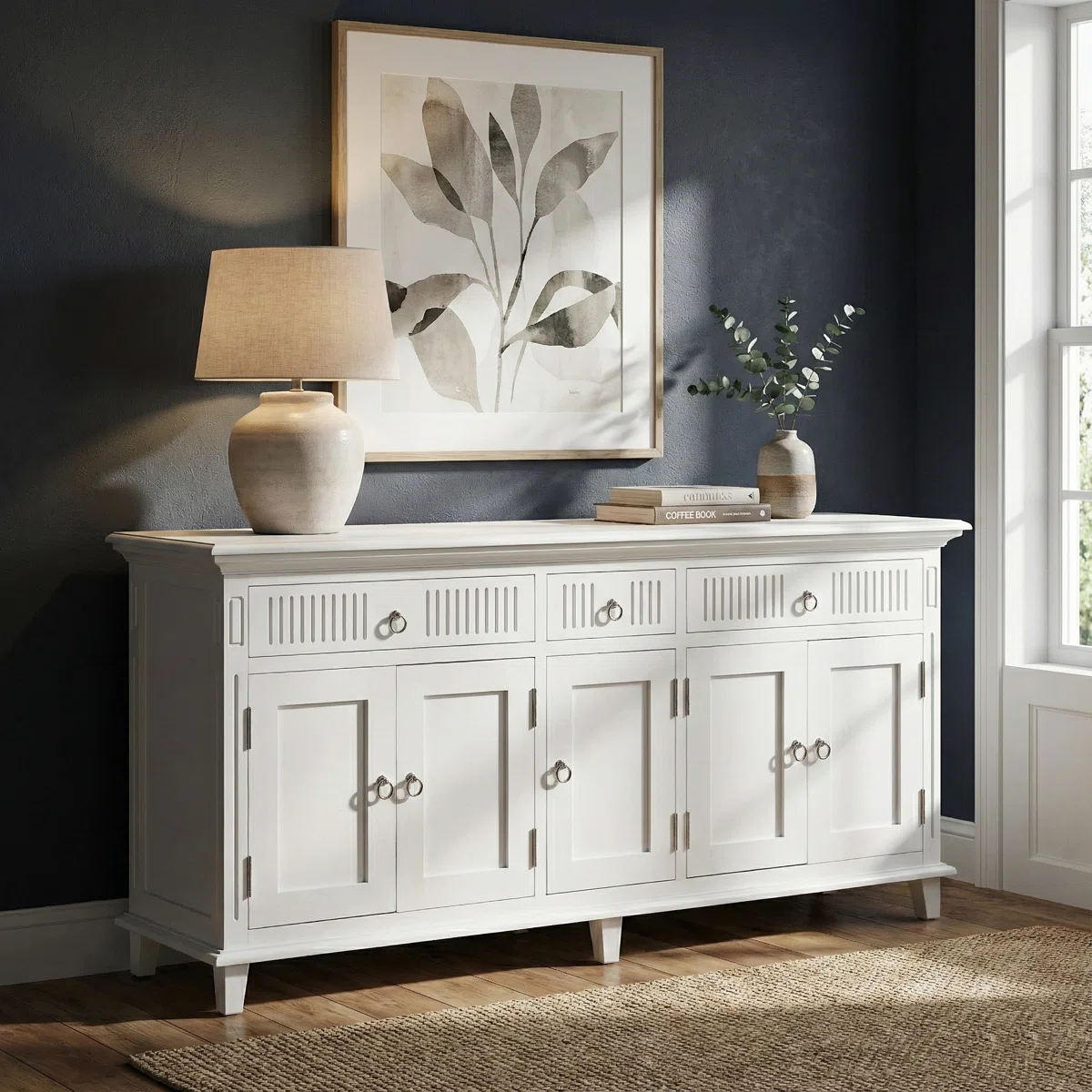 Octa Lemari Kabinet 5 Pintu 3 Laci Cat Duco Minimalis1