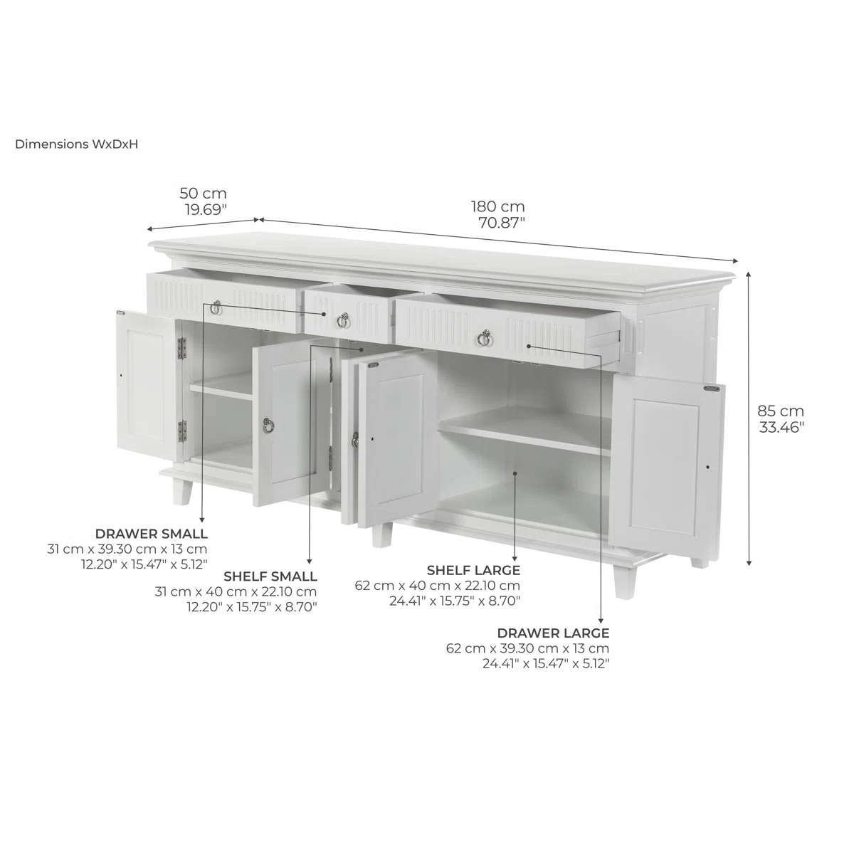 Octa Lemari Kabinet 5 Pintu 3 Laci Cat Duco Minimalis7