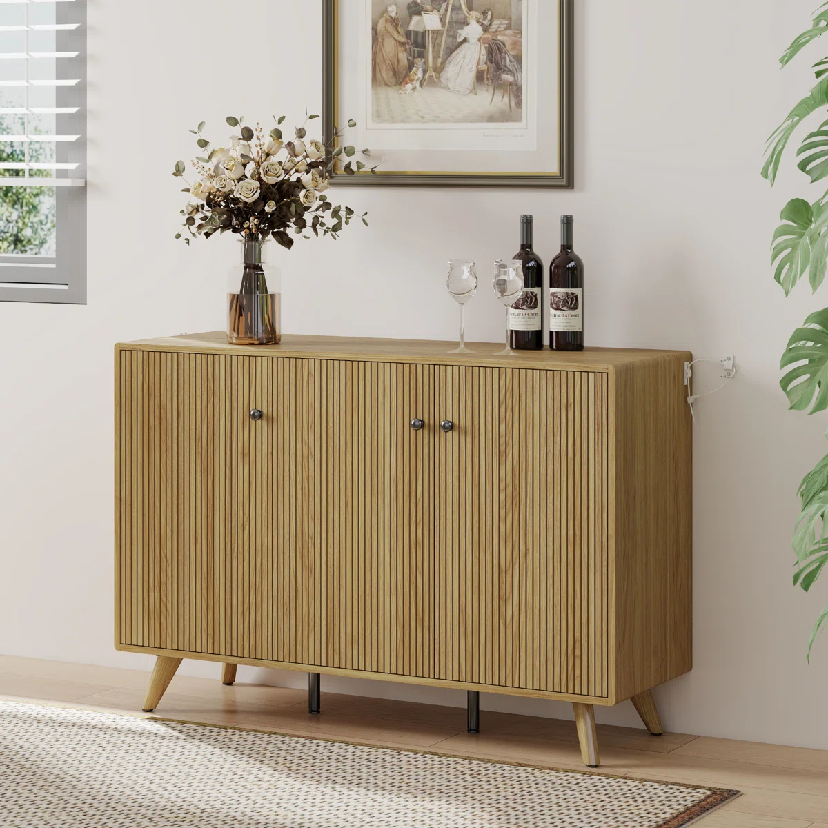 Olivera Lemari Kabinet Retro Kayu Jati Minimalis1
