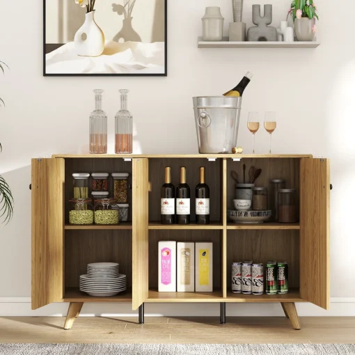 OLIVERA Lemari Kabinet Retro Kayu Jati Minimalis