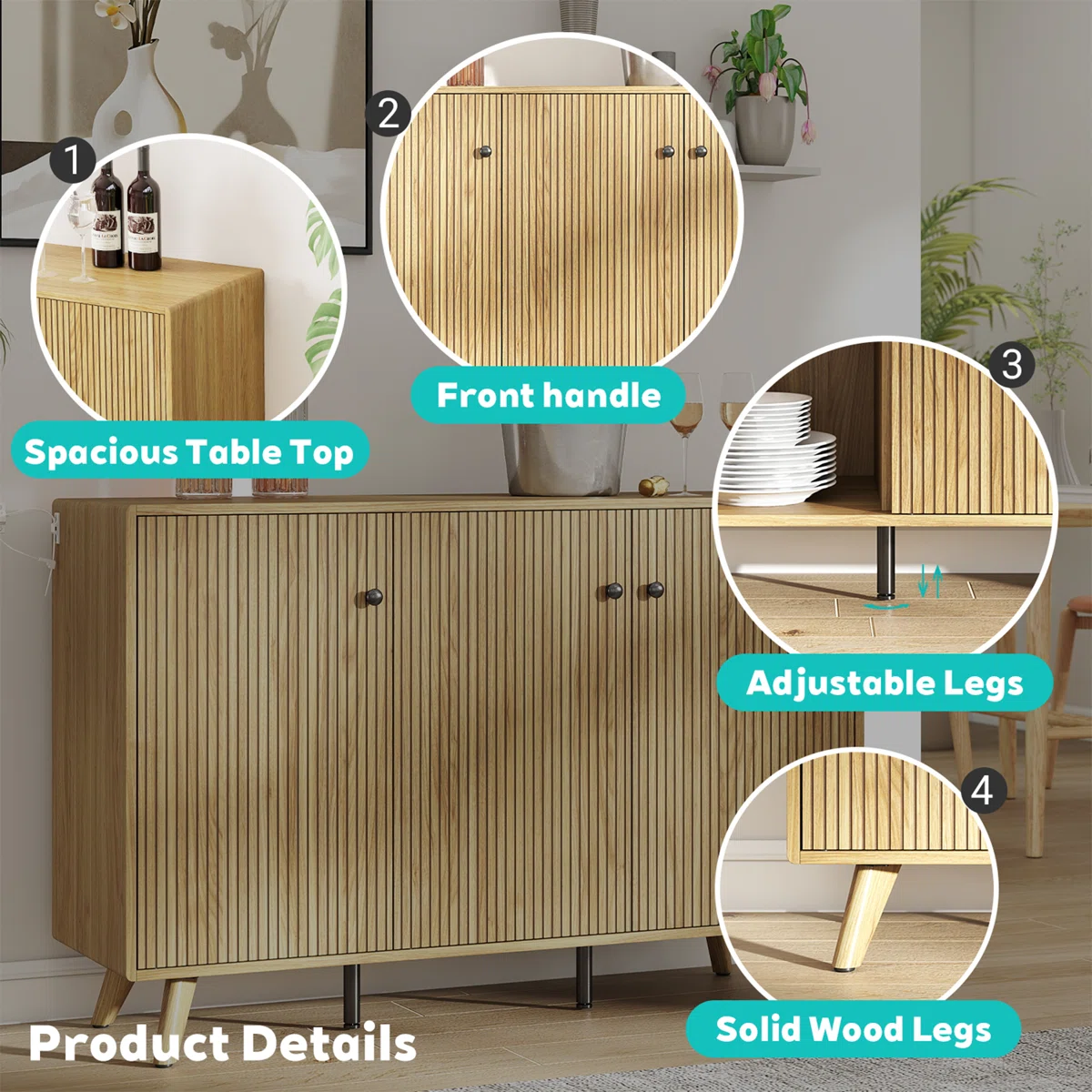 Olivera Lemari Kabinet Retro Kayu Jati Minimalis4