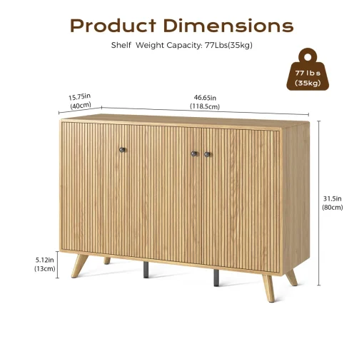 OLIVERA Lemari Kabinet Retro Kayu Jati Minimalis