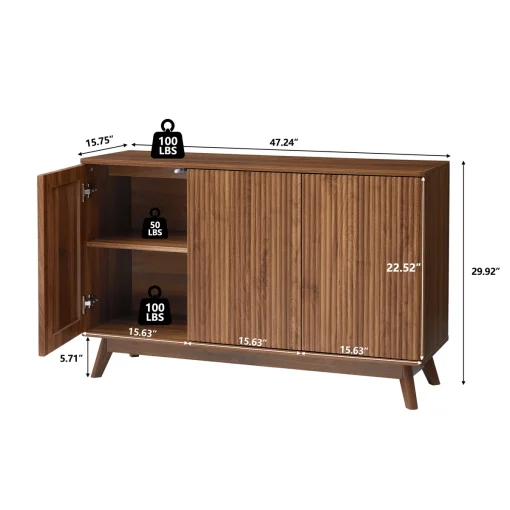 OLIVIERA Cabinet Credenza Scandinavian 3 Pintu