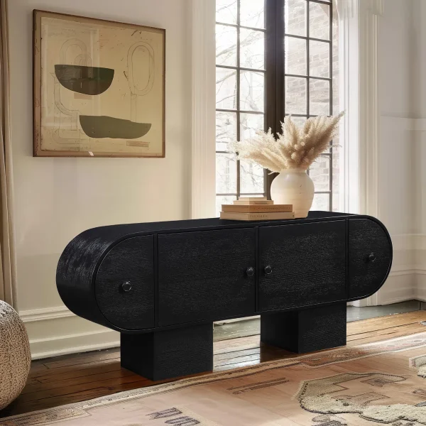 Peter Lemari Kabinet Unik Plywood Tacosheet Hitam