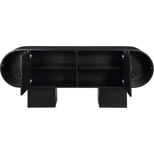 PETER Lemari Kabinet Unik Plywood Tacosheet Hitam