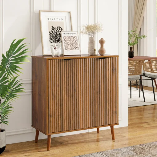 RAKA Lemari Kabinet Retro 2 Pintu Kayu Jati Modern