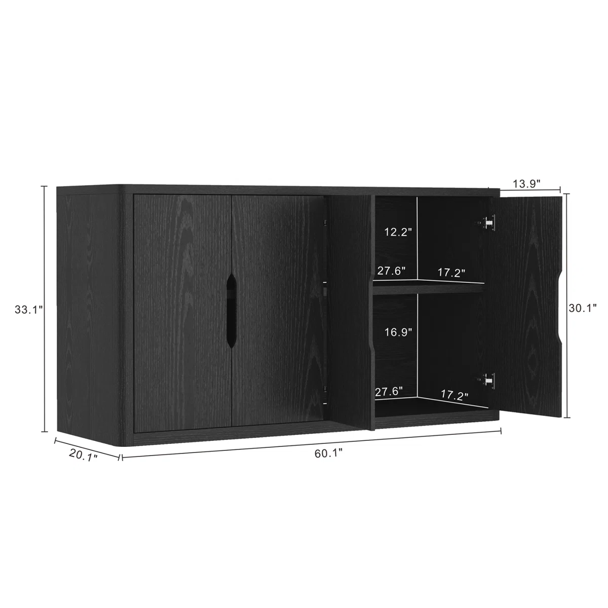 Remma Lemari Kabinet Plywood Tacosheet Hitam Minimalis5