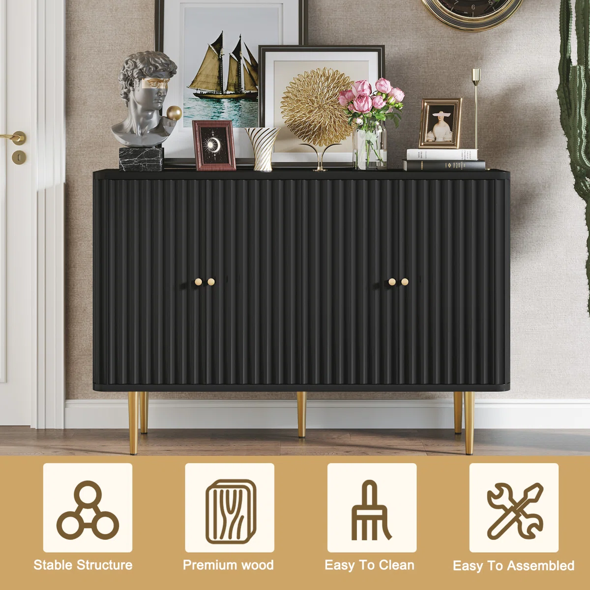 Sella Lemari Kabinet 4 Pintu Cat Duco2
