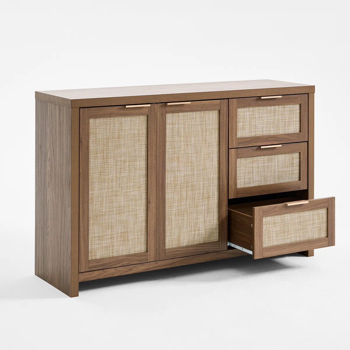 Senna Lemari Kabinet Rotan Kayu Jati Minimalis4