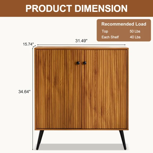 SERA Lemari Kabinet 2 Pintu Retro Kayu Jati Minimalis