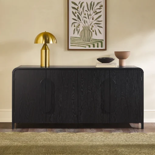 TARKI Lemari Kabinet Serbaguna Plywood Tacosheet Hitam