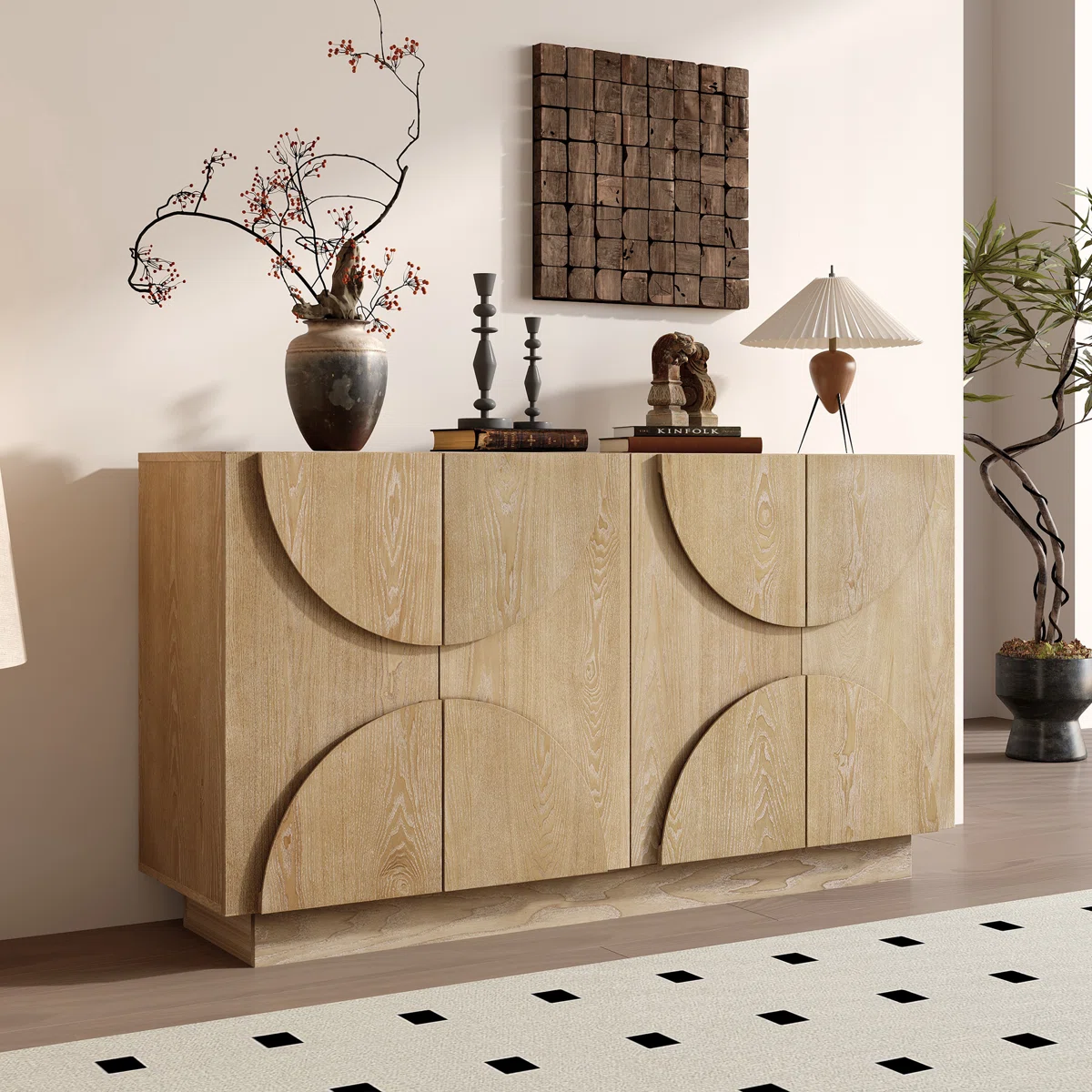 Terena Lemari Kabinet Plywood Tacosheet Natural Serat1