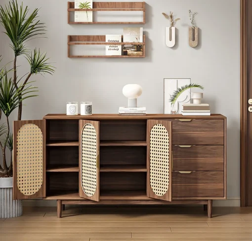 TERRA Lemari Kabinet Rotan Retro Plywood Tacosheet