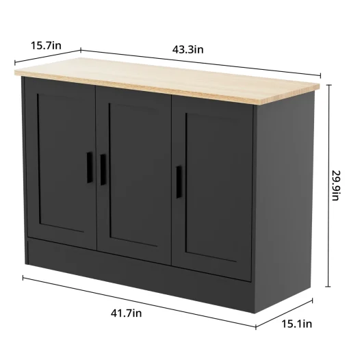 YOLA Lemari Kabinet 3 Pintu Plywood Tacosheet Minimalis