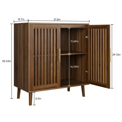 ZANKA Lemari Kabinet Retro Kayu Jati Minimalis Modern