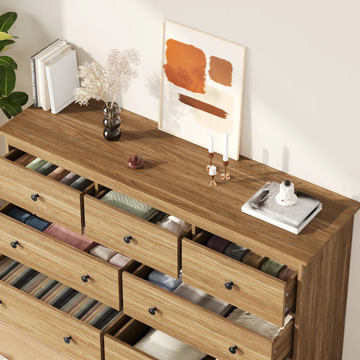 Zela Lemari Kabinet Plywood Tacosheet Motif Oak Kayu4