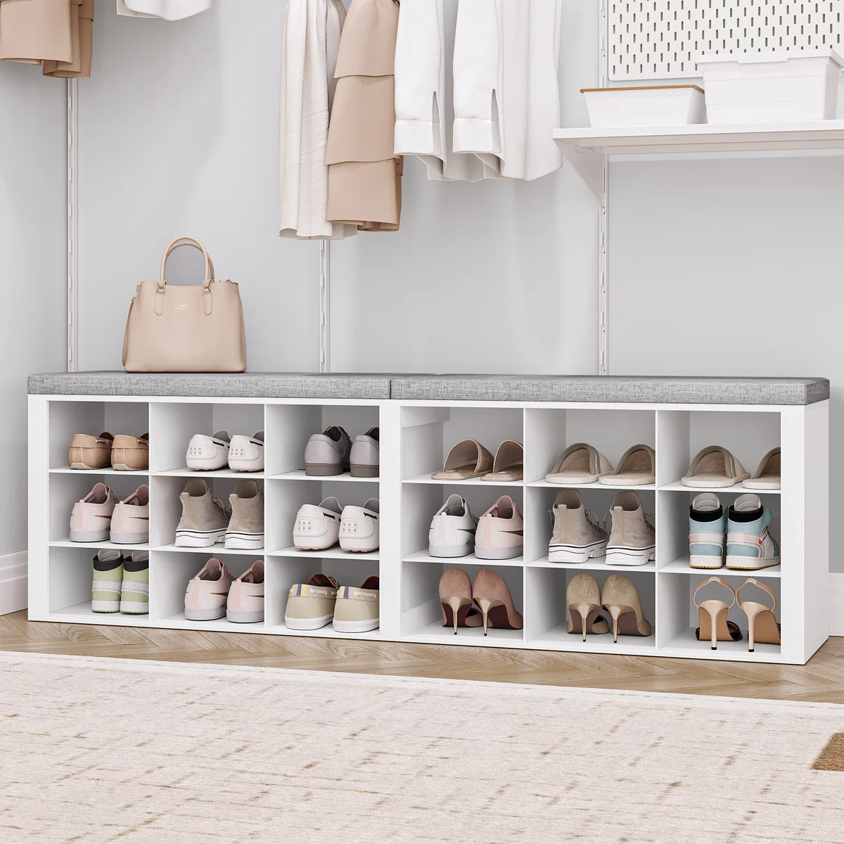 Atara Bufet Rak Sepatu Cat Duco Top Bantalan1