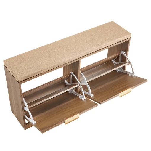 HIENNA Bufet Rak Sepatu Plywood Tacosheet Top Bantalan
