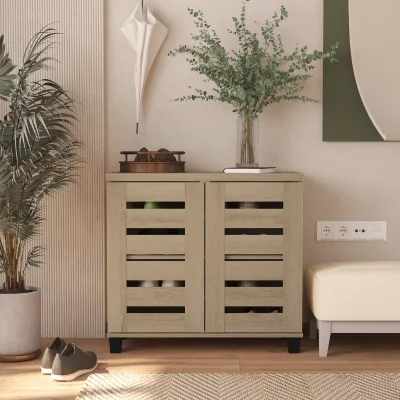 Millan Bufet Rak Sepatu 2 Pintu Plywood Tacosheet