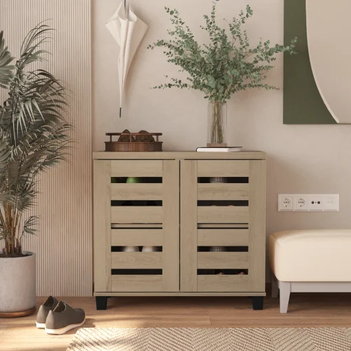 MILLAN Bufet Rak Sepatu 2 Pintu Plywood Tacosheet