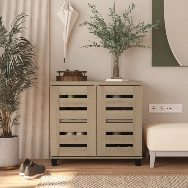 Millan Bufet Rak Sepatu 2 Pintu Plywood Tacosheet