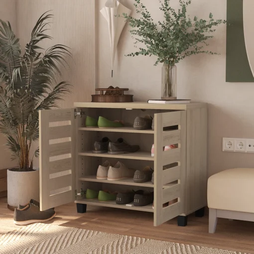 MILLAN Bufet Rak Sepatu 2 Pintu Plywood Tacosheet