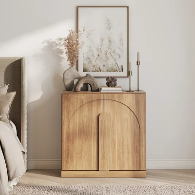 Vava Lemari Kabinet 2 Pintu Bleaching Kayu Jati
