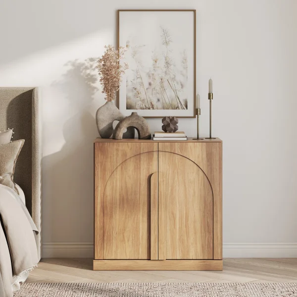 Vava Lemari Kabinet 2 Pintu Bleaching Kayu Jati
