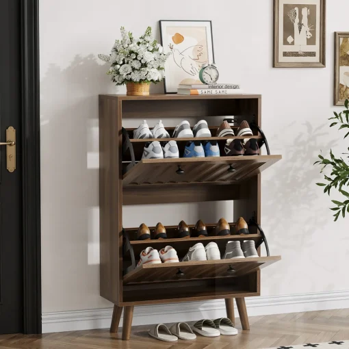 GERRY Bufet Rak Sepatu 2 Pintu Kayu Jati Minimalis Modern