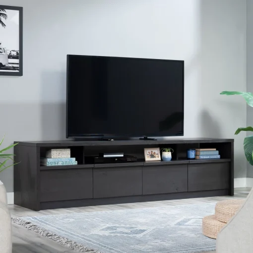 Adiva Bufet Meja Tv Hpl Hitam Serat Minimalis