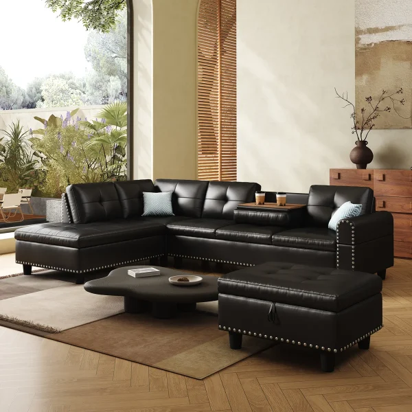 Livi Set Sofa Tamu Letter L Minimalis Modern Terbaru