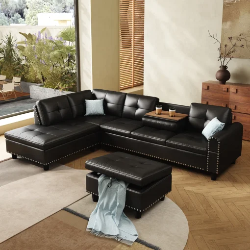 Livi Set Sofa Tamu Letter L Minimalis Modern Terbaru