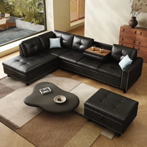 Livi Set Sofa Tamu Letter L Minimalis Modern Terbaru